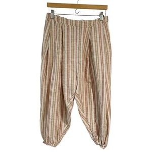 Urban Outfitters Women Medium Striped Boho Balloon Pants Tapered
